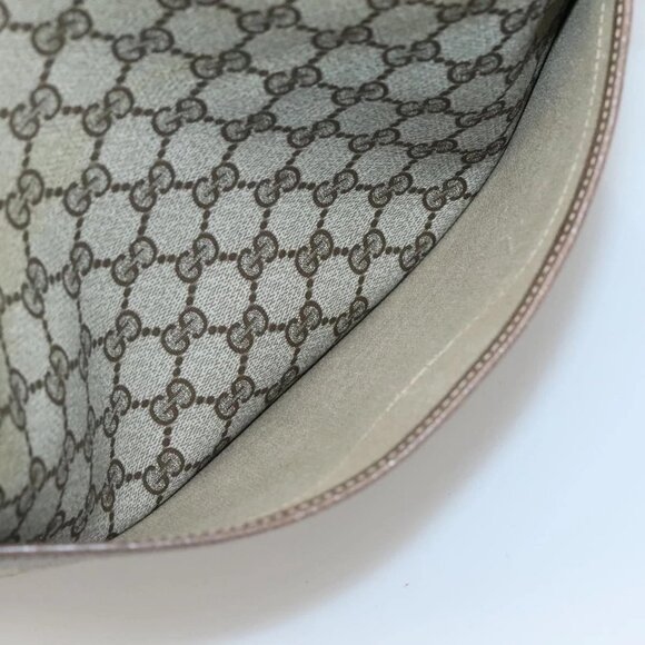 GUCCI GG Supreme Web Sherry Line Tote Bag PVC Beige Gold 39 02 0031 Auth ep9436 - Picture 12 of 16